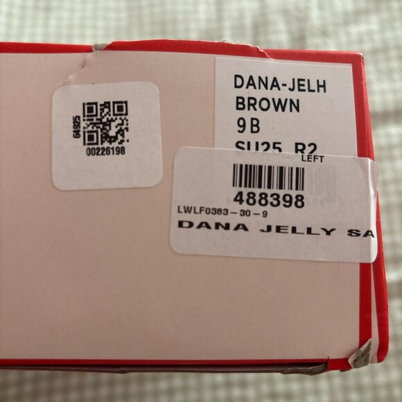 NIB Loeffler Randall x Left On Friday Dana Brown Strappy Jelly Sandal (9) - Picture 5 of 5